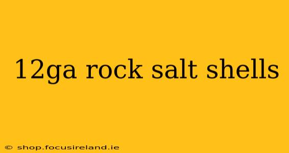 12ga rock salt shells