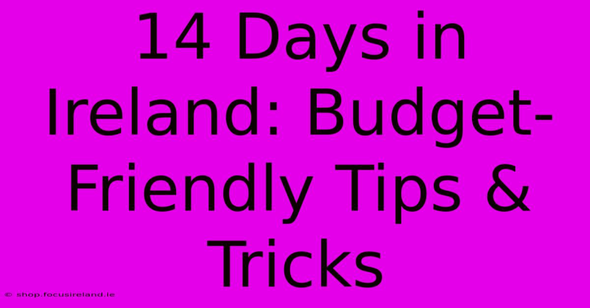 14 Days In Ireland: Budget-Friendly Tips & Tricks