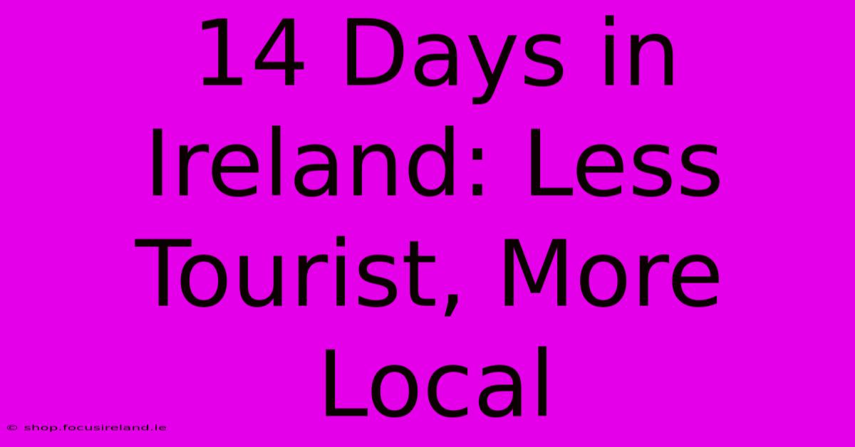 14 Days In Ireland: Less Tourist, More Local