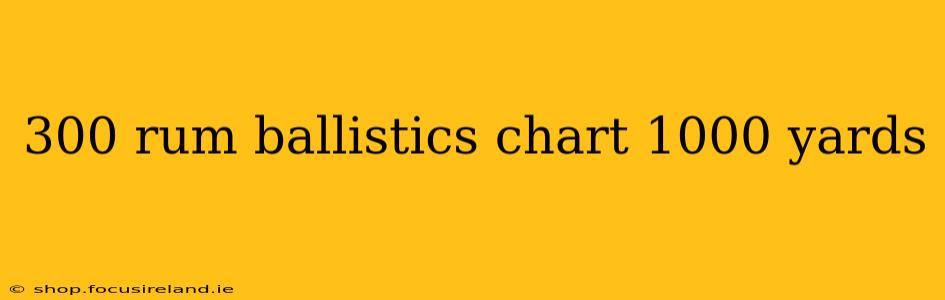 300 rum ballistics chart 1000 yards