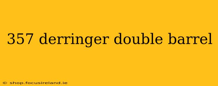 357 derringer double barrel