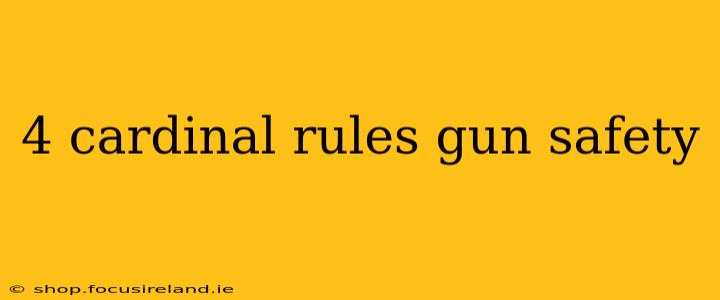 4 cardinal rules gun safety