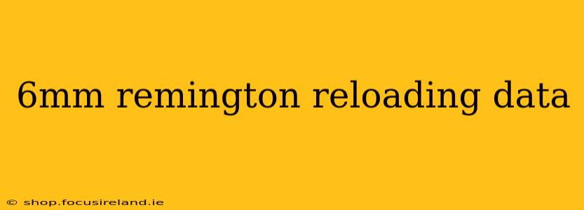 6mm remington reloading data