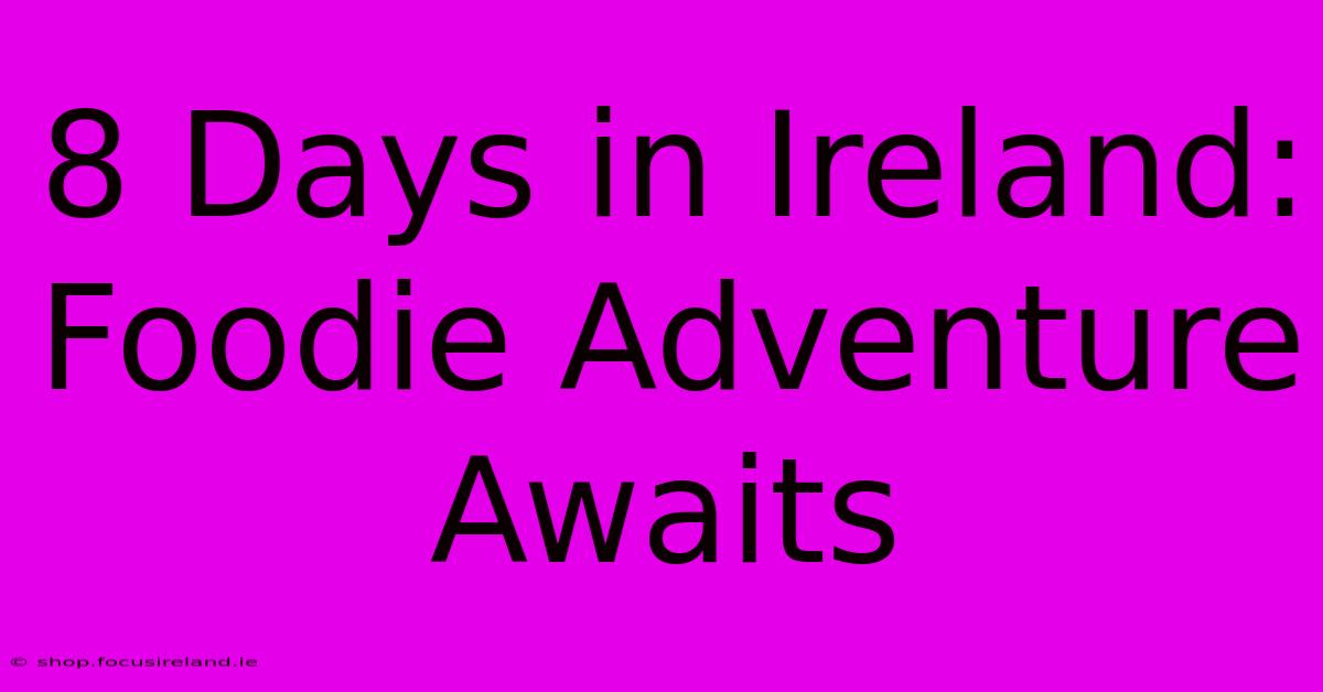 8 Days In Ireland: Foodie Adventure Awaits