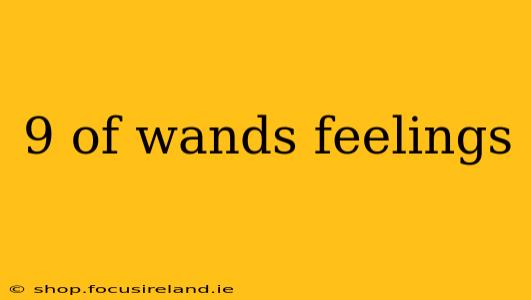 9 of wands feelings