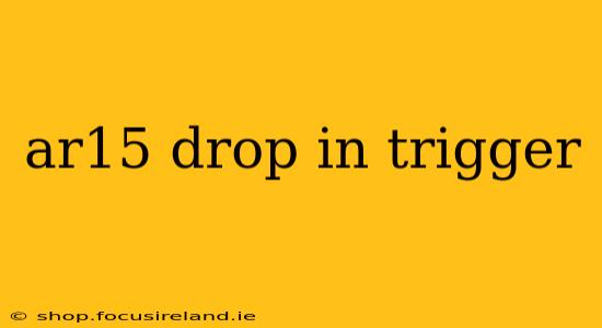 ar15 drop in trigger