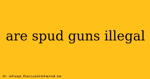 are spud guns illegal