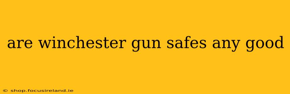 are winchester gun safes any good