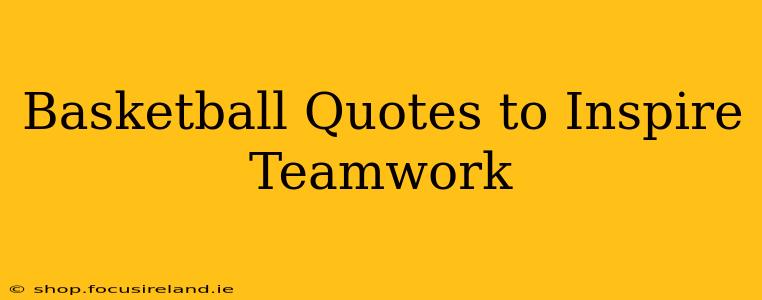 Basketball Quotes to Inspire Teamwork