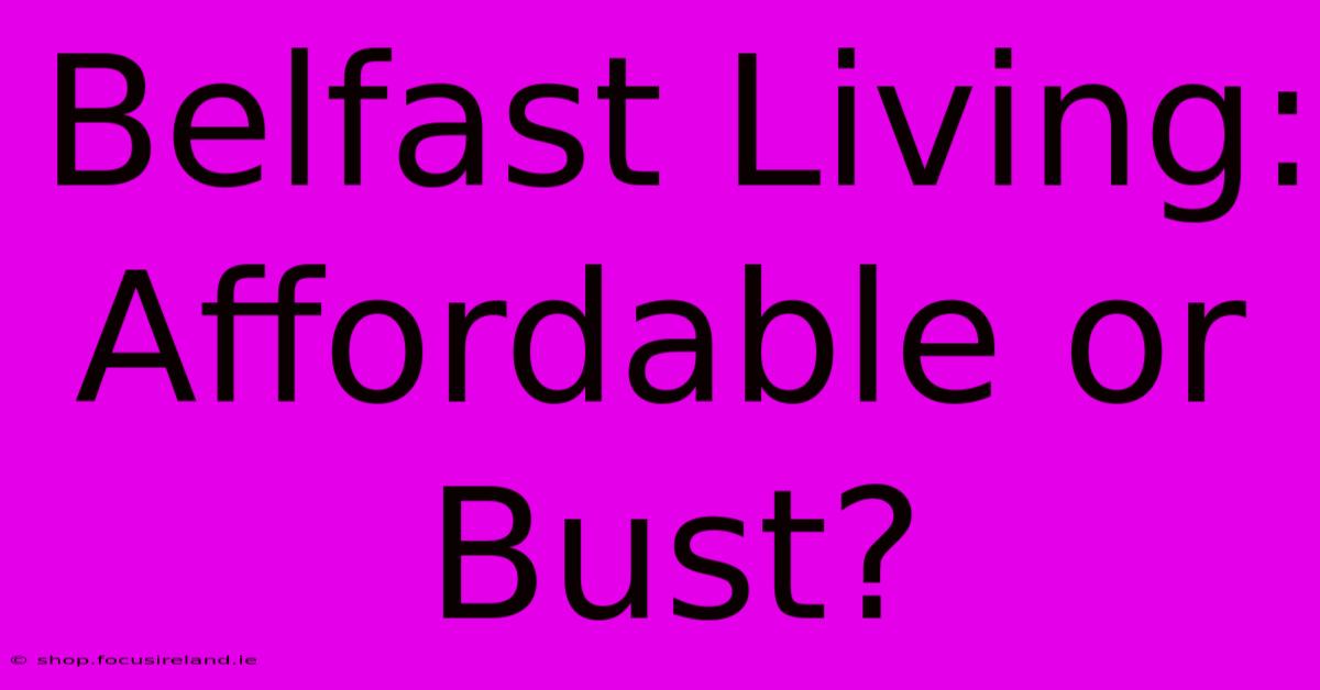 Belfast Living: Affordable Or Bust?