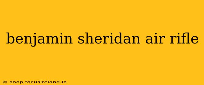 benjamin sheridan air rifle