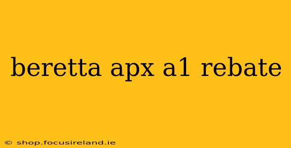 beretta apx a1 rebate
