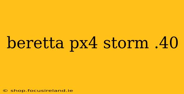 beretta px4 storm .40