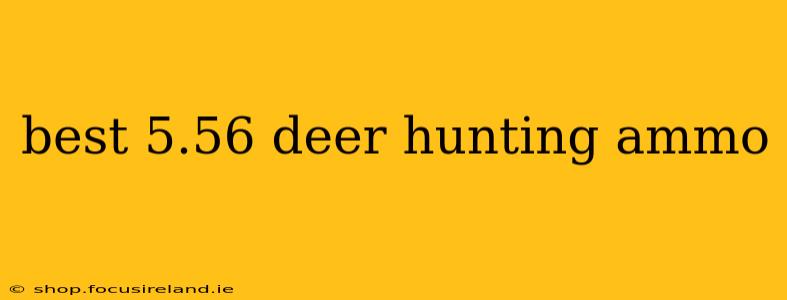 best 5.56 deer hunting ammo