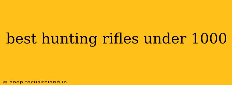 best hunting rifles under 1000