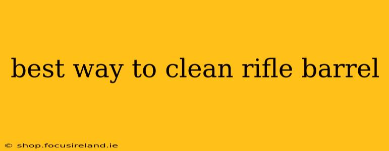 best way to clean rifle barrel