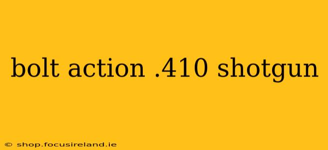 bolt action .410 shotgun