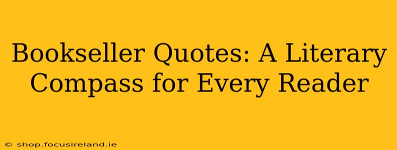 Bookseller Quotes: A Literary Compass for Every Reader