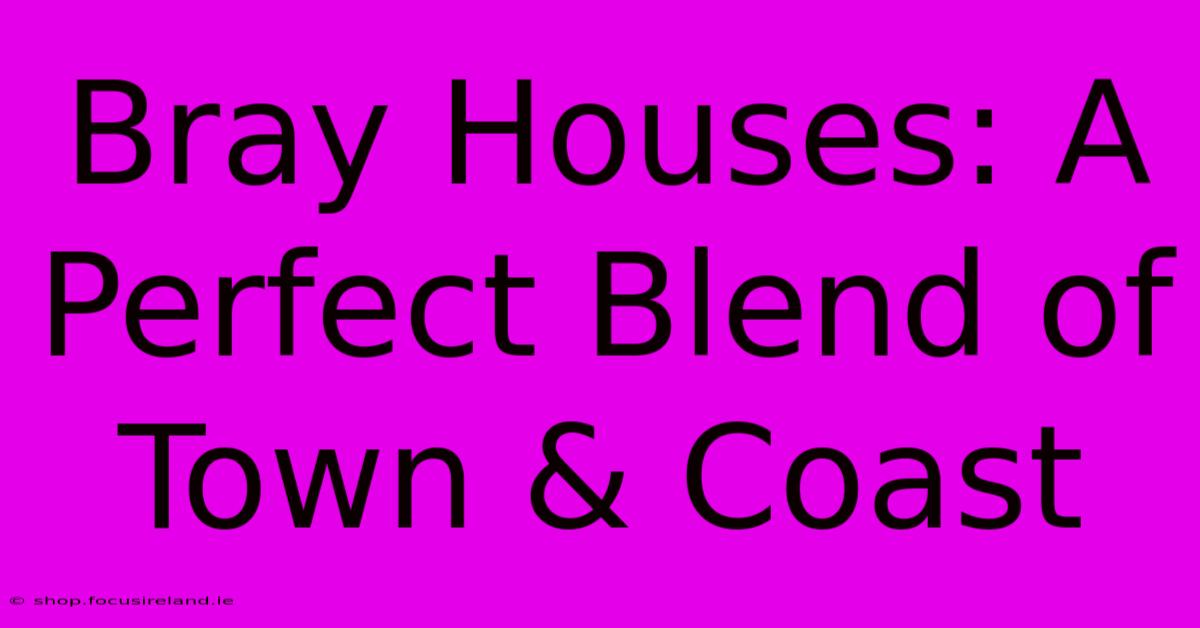 Bray Houses: A Perfect Blend Of Town & Coast