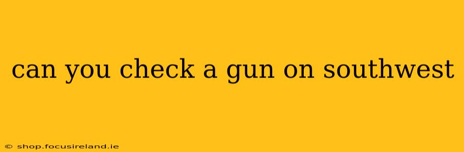 can you check a gun on southwest