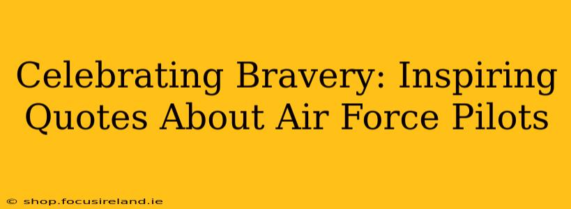 Celebrating Bravery: Inspiring Quotes About Air Force Pilots