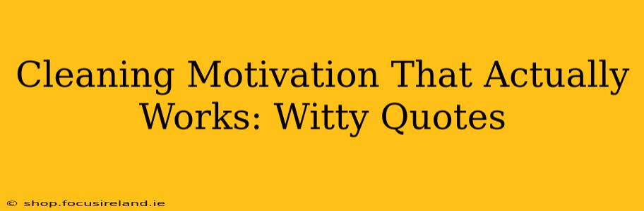 Cleaning Motivation That Actually Works: Witty Quotes