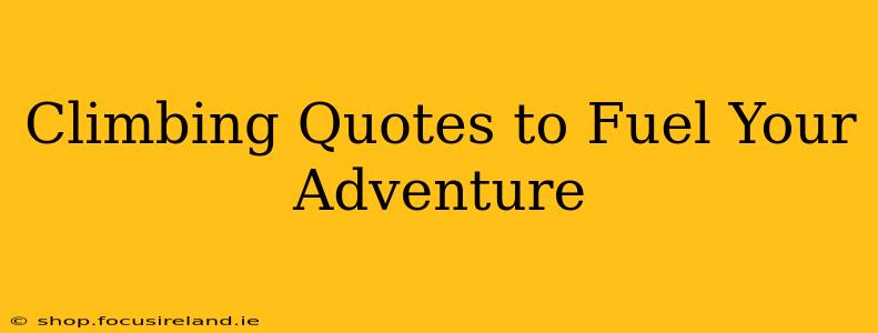 Climbing Quotes to Fuel Your Adventure