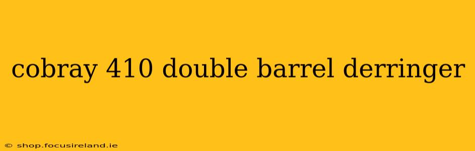 cobray 410 double barrel derringer