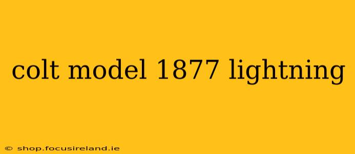 colt model 1877 lightning
