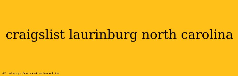 craigslist laurinburg north carolina