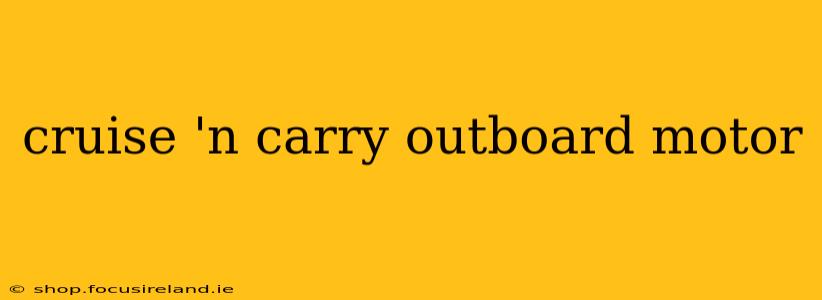 cruise 'n carry outboard motor