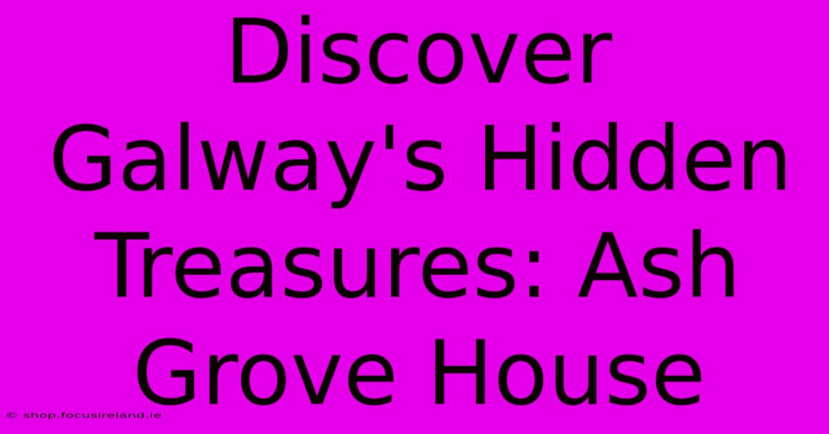 Discover Galway's Hidden Treasures: Ash Grove House