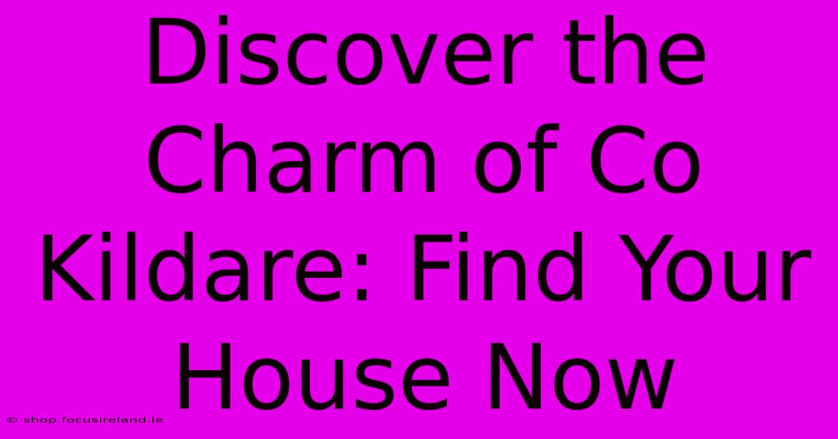 Discover The Charm Of Co Kildare: Find Your House Now