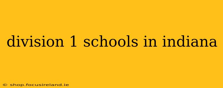 division 1 schools in indiana