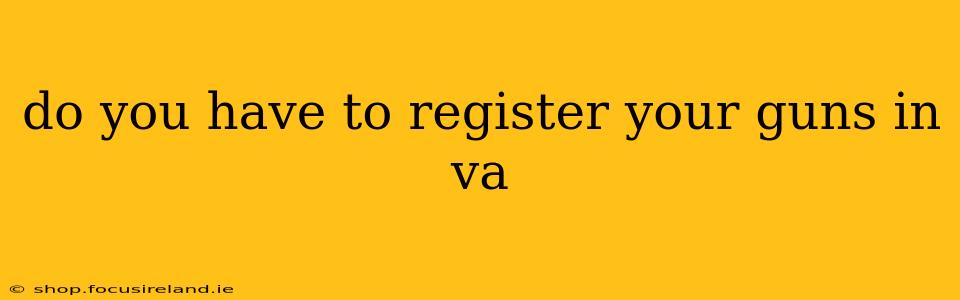 do you have to register your guns in va