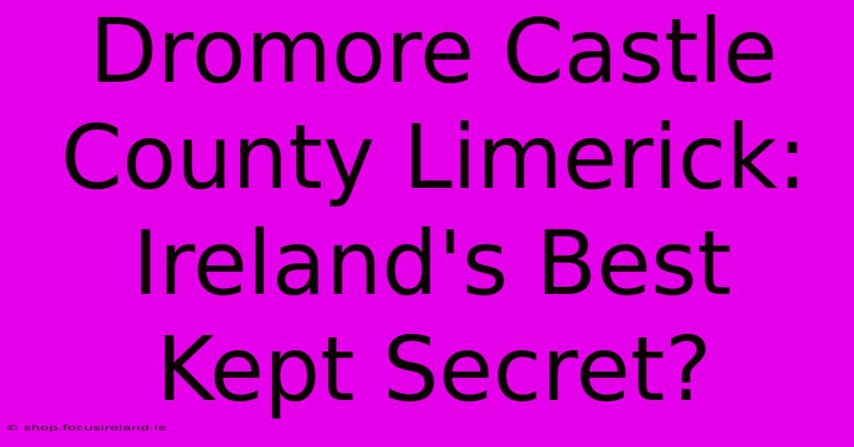 Dromore Castle County Limerick: Ireland's Best Kept Secret?