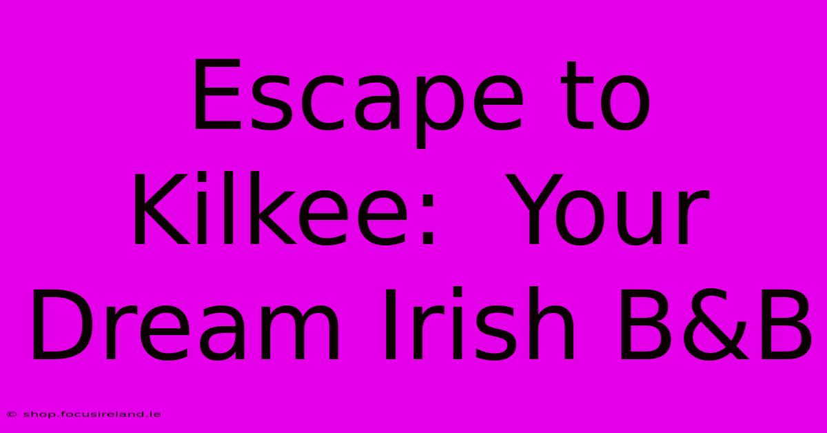 Escape To Kilkee:  Your Dream Irish B&B