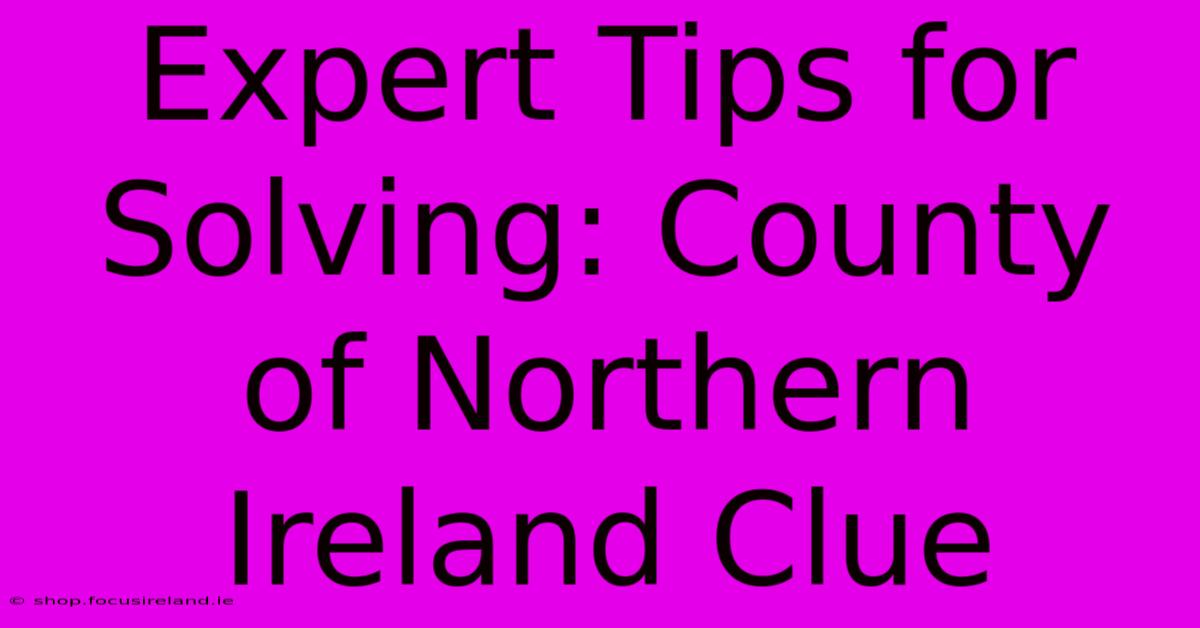 Expert Tips For Solving: County Of Northern Ireland Clue