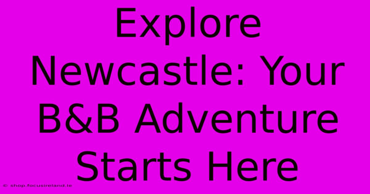 Explore Newcastle: Your B&B Adventure Starts Here