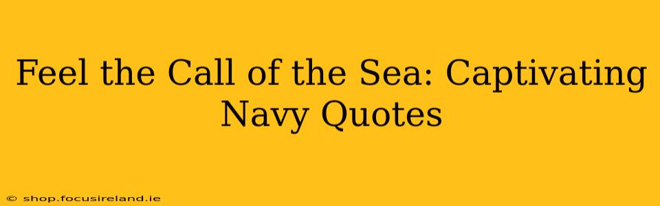 Feel the Call of the Sea: Captivating Navy Quotes
