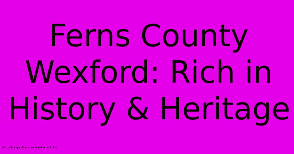 Ferns County Wexford: Rich In History & Heritage