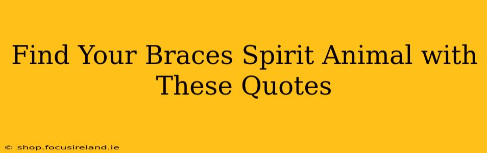 Find Your Braces Spirit Animal with These Quotes