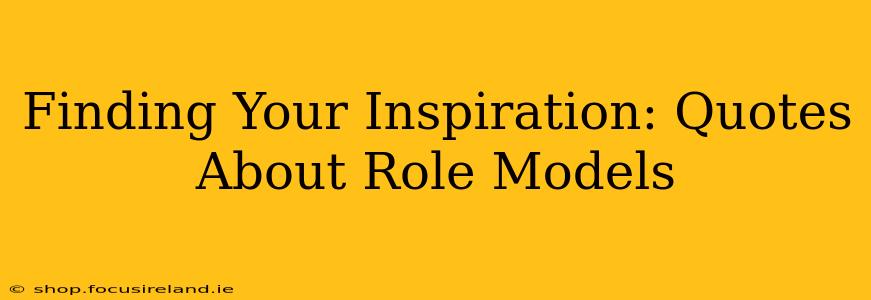 Finding Your Inspiration: Quotes About Role Models