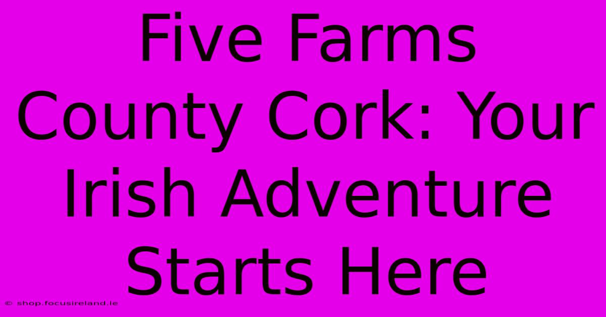 Five Farms County Cork: Your Irish Adventure Starts Here