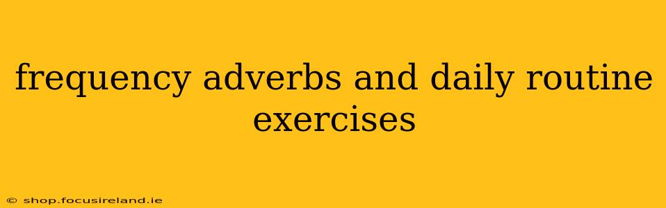 frequency adverbs and daily routine exercises