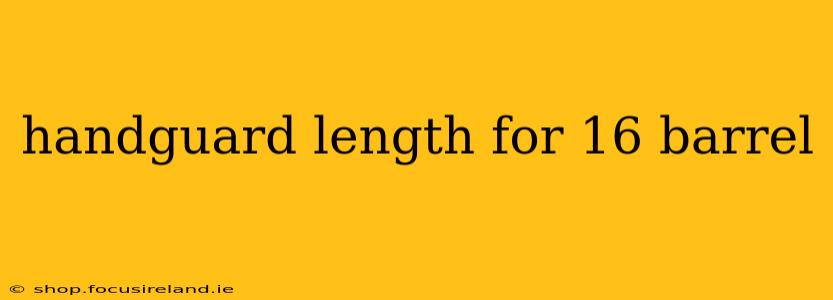 handguard length for 16 barrel