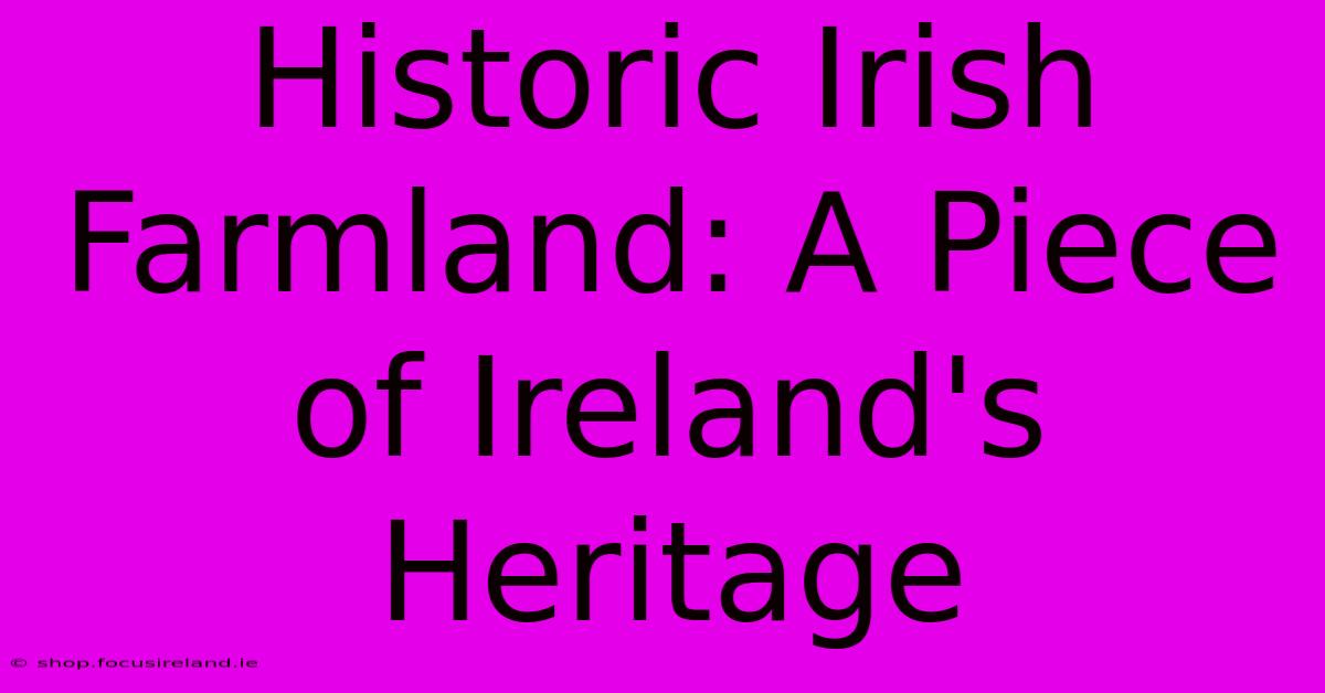 Historic Irish Farmland: A Piece Of Ireland's Heritage