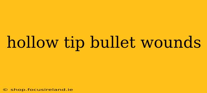 hollow tip bullet wounds