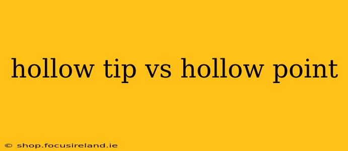 hollow tip vs hollow point