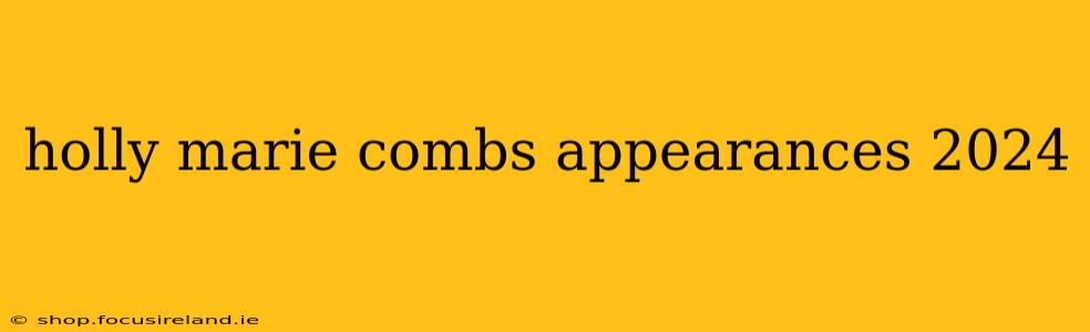 holly marie combs appearances 2024